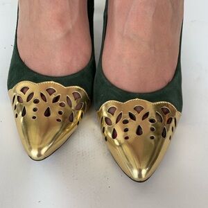 Lucky Penny suede pumps for Anthropologie